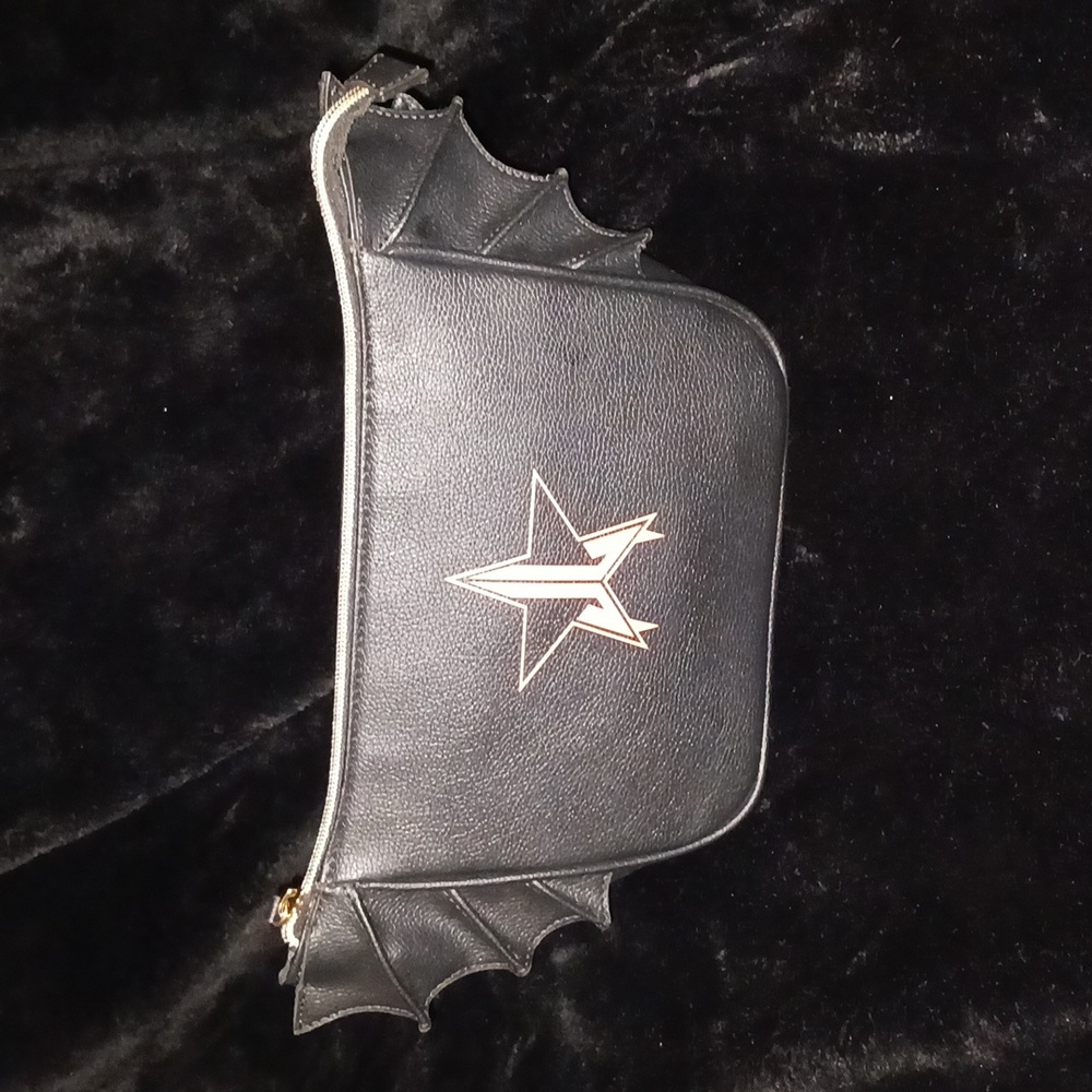 JEFFREE STAR Limited Edition BAT Black Orange MAKEUP COSMETIC BAG NWOT